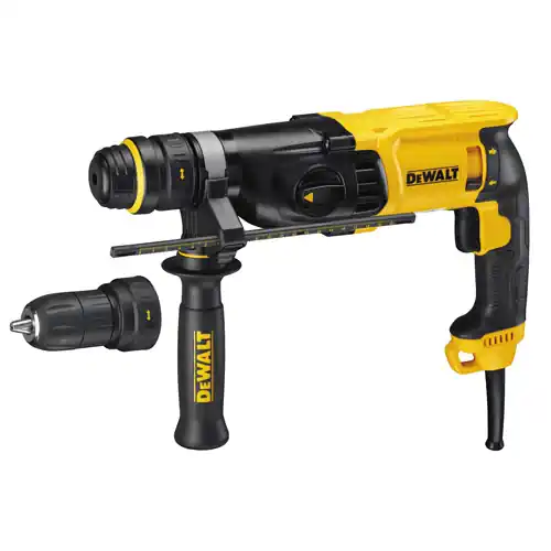 D25134K Kombinované kladivo SDS-plus, 800W, 2kg, 2,8J, DeWALT + sklíčidlo