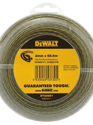 DT20651 Struna do strunové sekačky 2,0mm x 68,6m, kříž, DeWALT