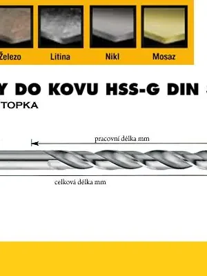 Vrták HSS-G 4,0x043/075mm DIN338 OREN