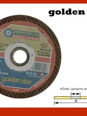 Kotouč řezný na nerez/ocel 125x1,6x22,2mm GS, Sonnenflex - Doprodej (29ks)