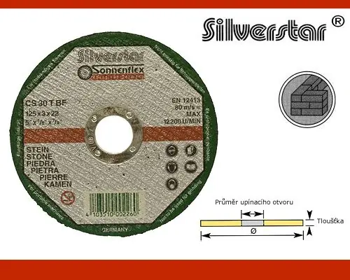 Kotouč řezný na kámen 180x3,0x22,2mm SS, Sonnenflex - Doprodej (6ks)
