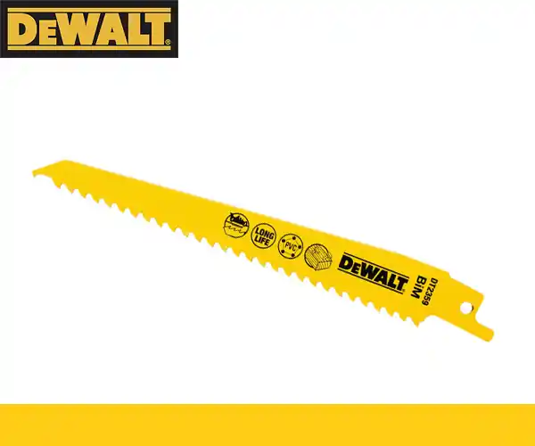 DT2359 pilky do mečové pily, 152mm dřevo a dřevo s hřebíky, tvrdý plast DeWalt