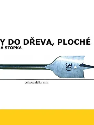 Vrták do dřeva Plochý 35x150mm, Oren