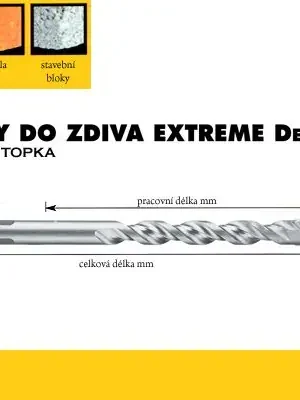 Vrták do zdiva EXTREME 6,0x150/200mm, DeWalt
