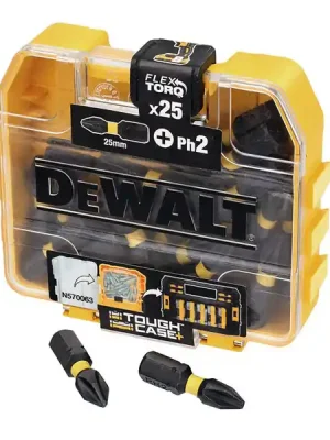 Sada bitů PH2x25mm Extreme Impact Torsion, 25ks DT70555T DeWalt