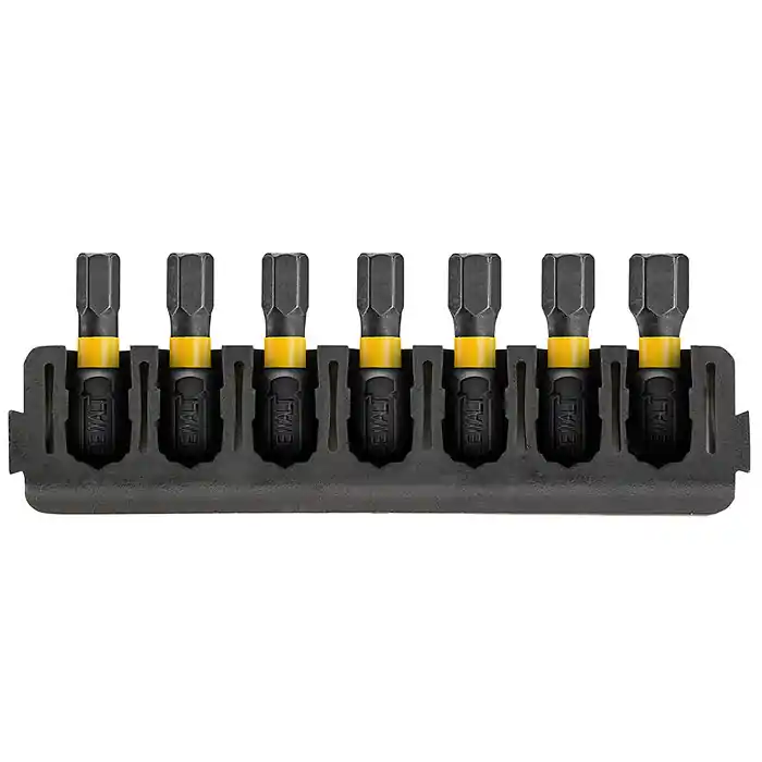 Set bitů HEX Extreme Impact Torsion 7 dílná pro TOUGH CASE D70806 DeWalt