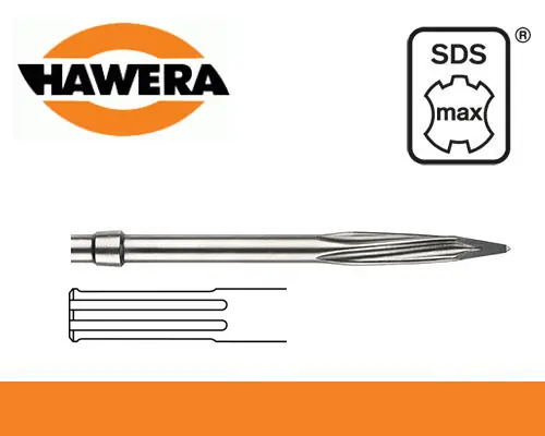 Sekáč SDSmax špice 400mm samoostřící RTec Speed, Hawera