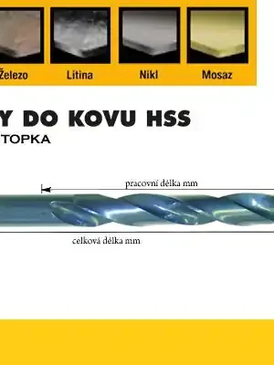 Vrták HSS 18,0x130/191mm, zúžená stopka 13mm OREN