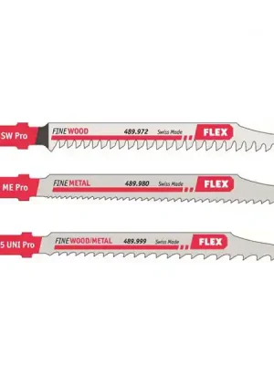JS 75 Pro Set VE 3 Plátky do přímočaré pily, sada 3ks, 75mm, Flex