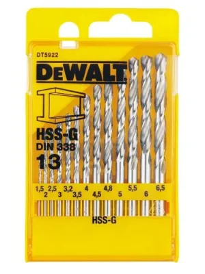 Sada vrtáků do kovu HSS-G 13-ti dílná, DT5922 DeWalt (1ks)
