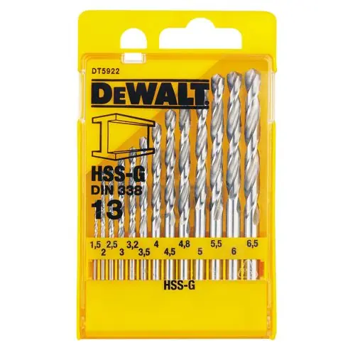 Sada vrtáků do kovu HSS-G 13-ti dílná, DT5922 DeWalt (1ks)