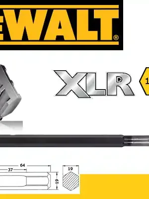 Sekáč plochý šestihran 19mm, 25x400mm - DT6958 XLR DeWalt - výprodej (1ks)