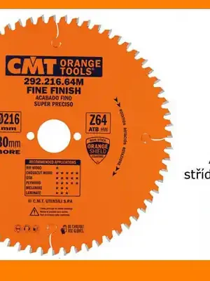 Pilový kotouč 216x2,8x30mm, SK64, ATB příčný řez, finální řez, CMT