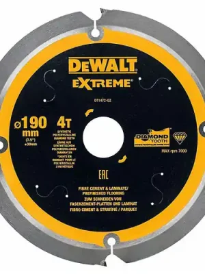 Pilový kotouč 190x30mm, SK04 CETRIS - cementovláknité desky, DT1472, DeWALT