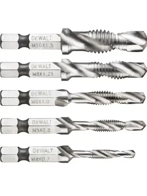 Sada vrtáků se závitníkem M4, M5, M6, M8, M10 DT50060 DeWALT