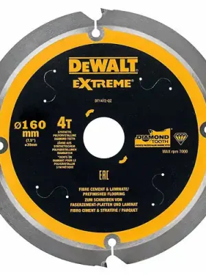 Pilový kotouč 160x20mm, SK04 CETRIS - cementovláknité desky, DT1470, DeWALT