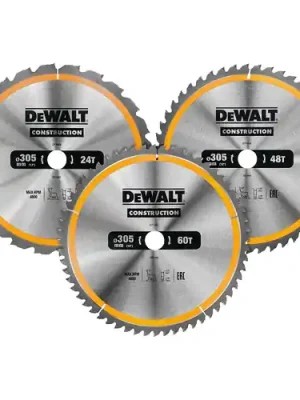 Pilový kotouč, set 3ks 305x30mm, 1x DT1958 24z, 1x DT1959 48z, 1x DT1960 60z, DeWALT