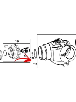 Kulička 7mm k upínání SDS-Plus, díl č.134, 583890-00 DeWALT