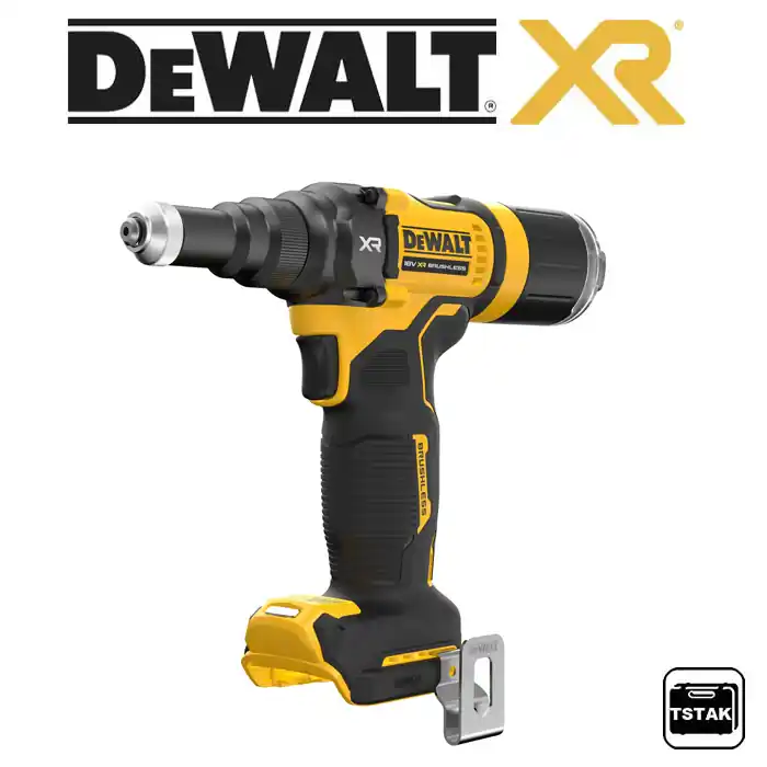 DCF403NT Aku nýtovací kleště 18V - pouze tělo, 4,8mm, kufr TStak, DeWALT