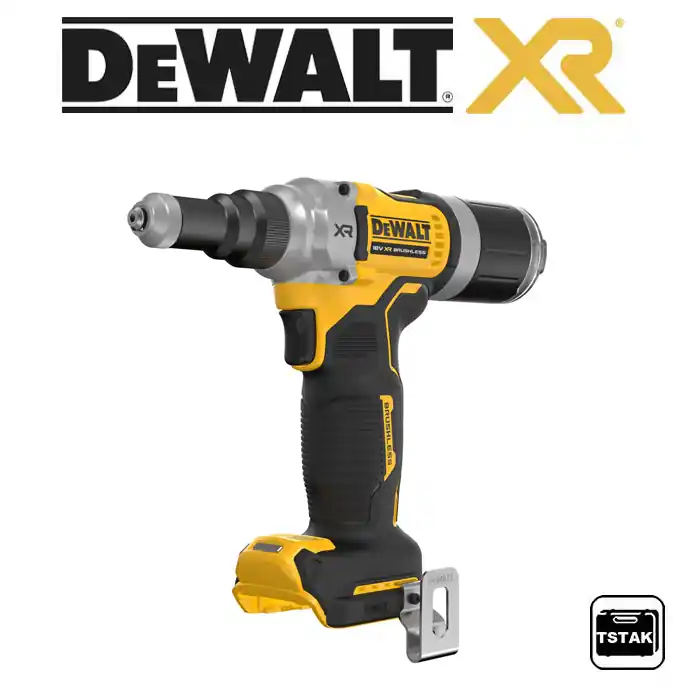 DCF414NT Aku nýtovací kleště 18V - pouze tělo, 6,3mm, kufr TStak, DeWALT