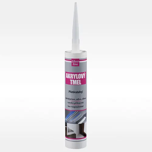 Tmel akrylový 310ml, bílý SL, přetíratelný, DenBraven