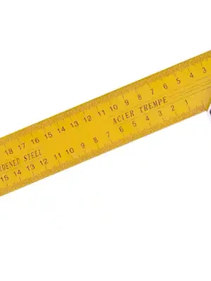 Úhelník ocel žlutý 25cm