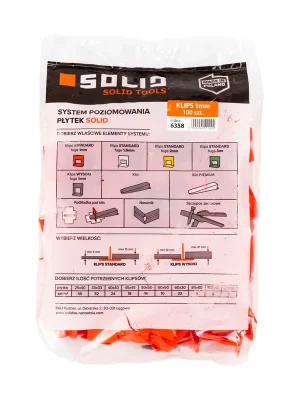 Spony SOLID leveling 1mm-100ks