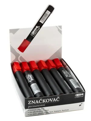 Značkovač permanent ČERVENÝ
