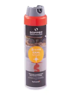 Značkovač sprej Ideal 360° - Červená barva, 500 ml