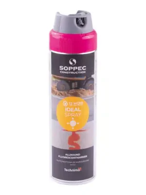 Značkovač sprej Ideal 360° - Růžová barva, 500 ml