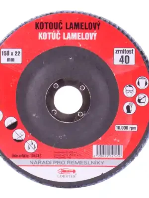 Kotouč lamelový 150 mm, zrnitost 80