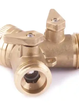 Adaptér MOSAZ 3/4", 2 vývody, STOP