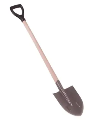 Rýč špičatý lakovaný 1kg/PVC-násada