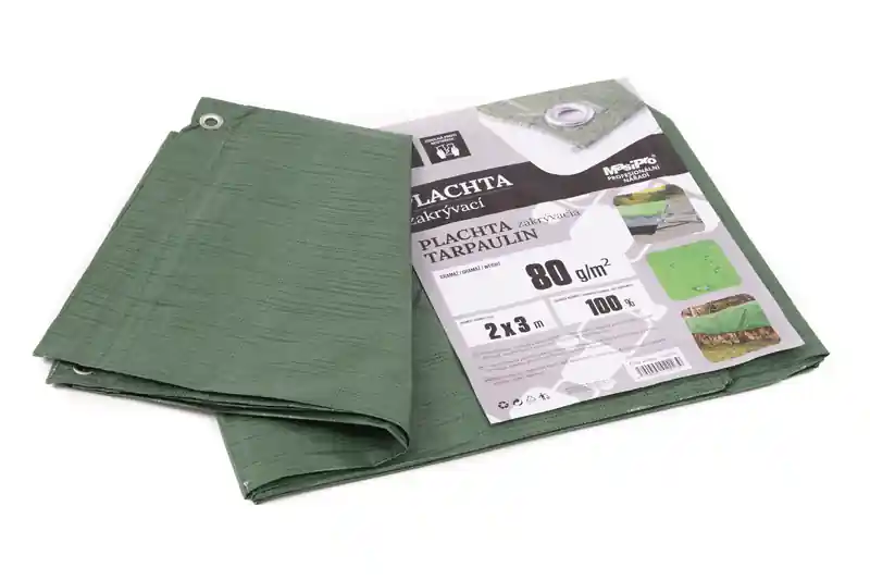 Plachta 80g ZELENÁ 2x3m