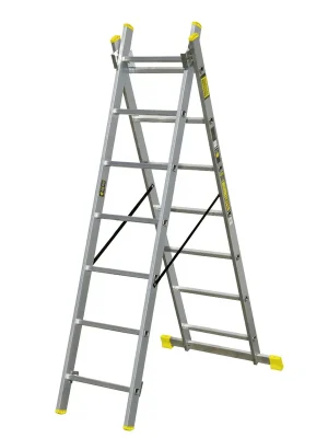 Žebřík Bayersystem 2x7 dvoudílný AL BS-DW 2x