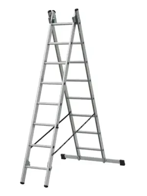 Žebřík dvoudílný Al 2x12příček ALUMET