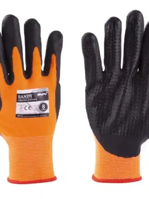 Rukavice SANDY 8" oranžovo-černé