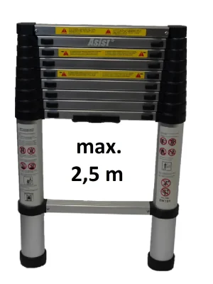Žebřík teleskopický Alu, 2,5m - AR99-6250