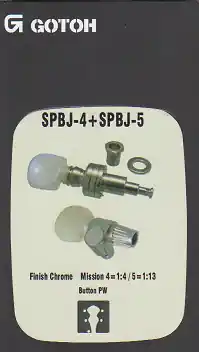 Ladící mechanika GOTOH - SPBJ-4 + SPBJ-5, PW