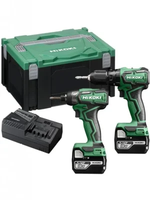 Aku set HiKOKI / Hitachi KC18DDWBZ - WH18DD + DV18DD