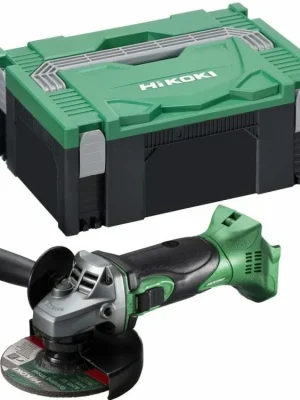 Aku úhlová bruska HiKOKI / Hitachi G18DSLW2Z bez baterie a nabíječky v Hitboxu