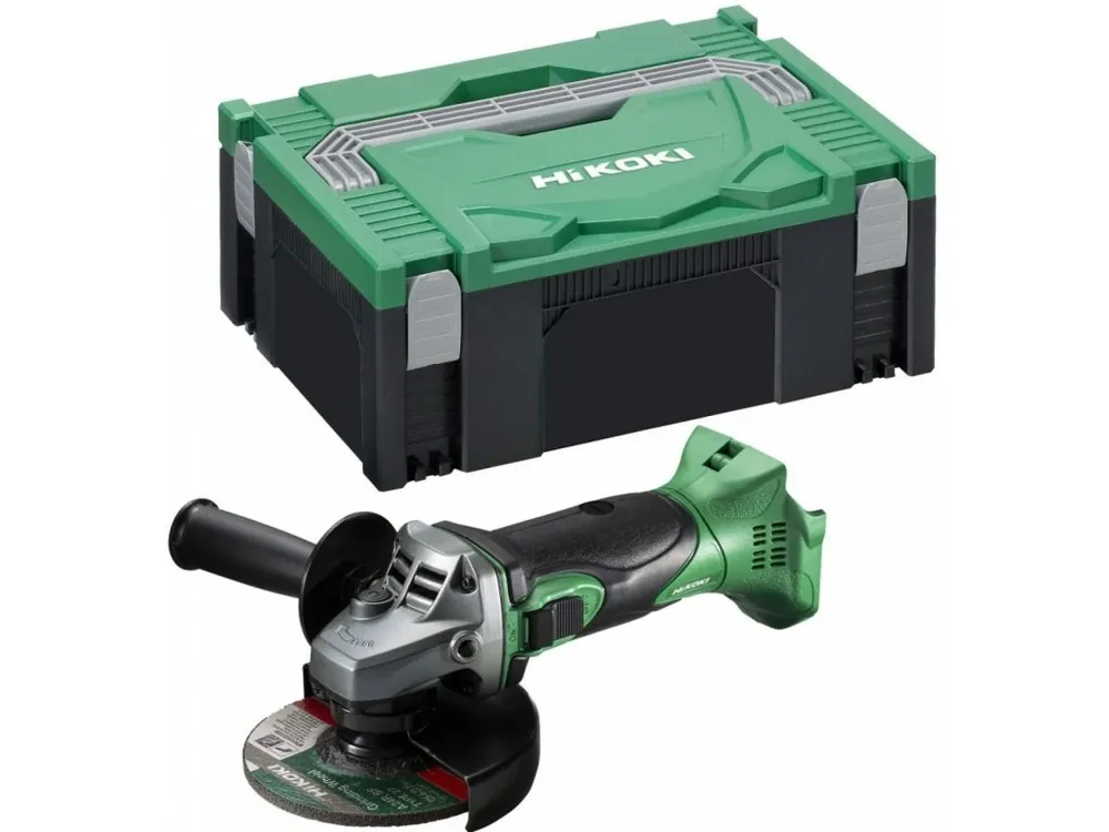 Aku úhlová bruska HiKOKI / Hitachi G18DSLW2Z bez baterie a nabíječky v Hitboxu