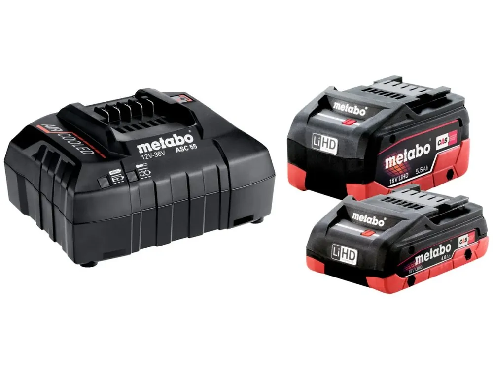 Metabo 18V 1 x 4.0 Ah + 1 x 5.5 Ah 685160000