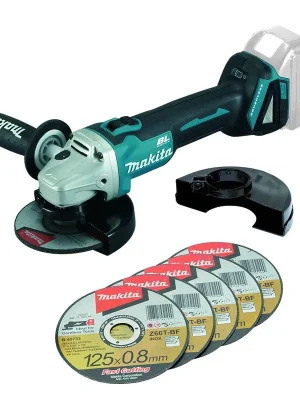 Makita aku úhlová bruska 125mm Li-ion LXT 18V, bez aku, DGA504ZX1