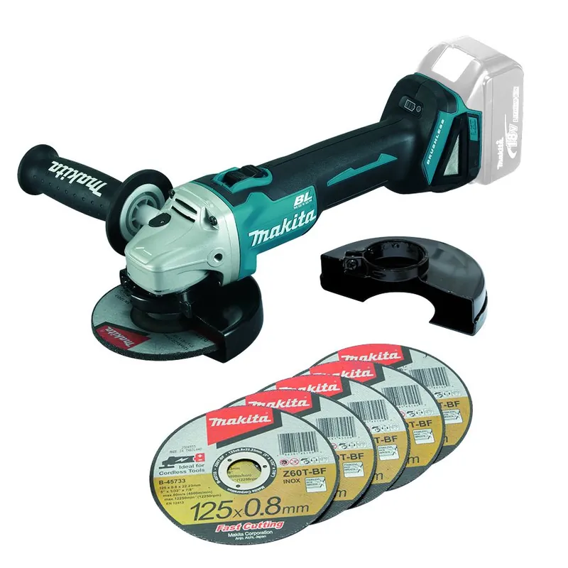Makita aku úhlová bruska 125mm Li-ion LXT 18V, bez aku, DGA504ZX1