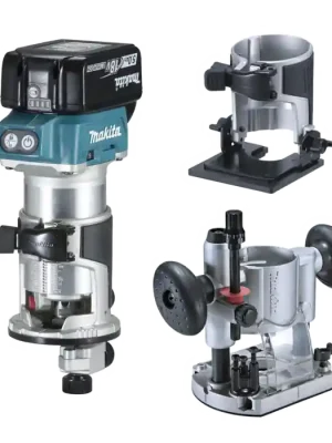 Makita aku kombinovaná frézka s příslušenstvím Li-ion LXT 18V/5,0Ah, DRT50RTJX2