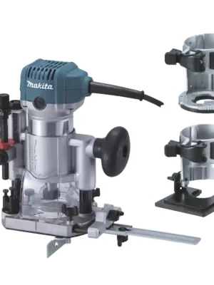 Makita RT0700CX2J Kombinovaná frézka s příslušenstvím 700W,Makpac