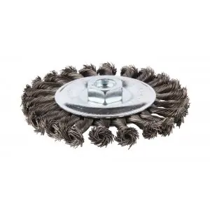 Makita příslušenství - kotoučový kartáč z ocelového drátu,splétaný drát 0,5mm,125mm