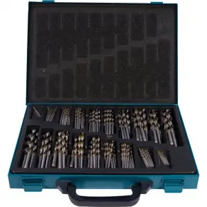sada vrtáků do kovu HSS-TiN po10ks1-8 (po 0,5mm) a po 5ks8,5-10mm (po 0,5mm), 170ks