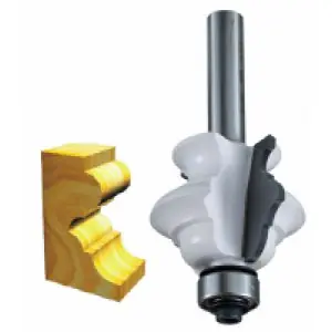 Profilová fréza s ložiskem stopka 8 mm,34,9x26x69,4 mm